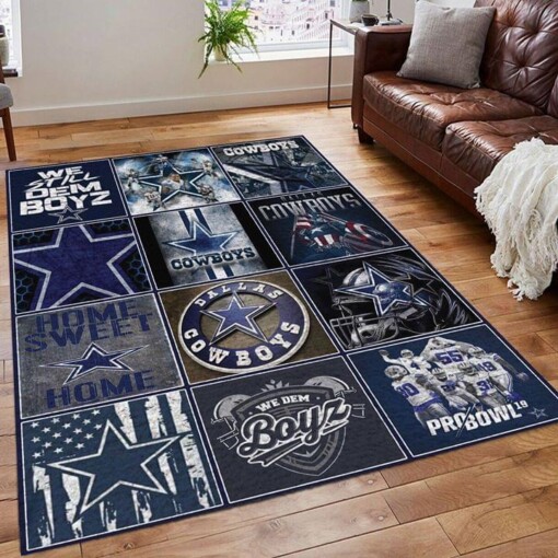 Dallas Cowboy Home Sweet Home Captain America Limited Edition Rug