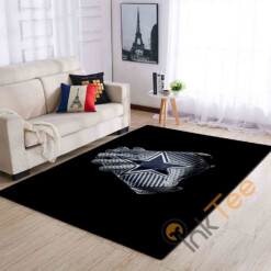 Dallas Cowboys Gloves Area Rug