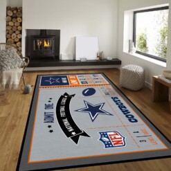 Dallas Cowboys Sport Rug  Custom Size And Printing