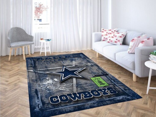Dallas Cowboys Wallpaper Living Room Modern Carpet Rug