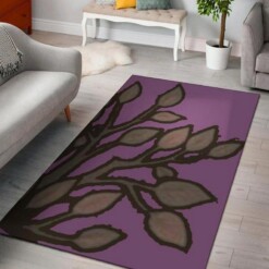 Dark Crystal Grey Leaves Limited Edition Rug