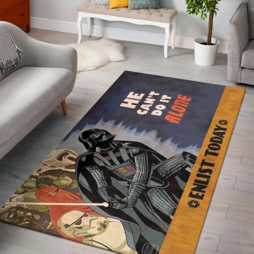 Darth Vader Stormtrooper Star Wars Rug  Custom Size And Printing