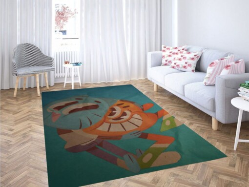 Darwin And Gumball Living Room Modern Carpet Rug