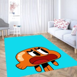 Darwin Watterson The Amazing World Of Gumball Living Room Modern Carpet Rug