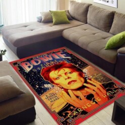 David Bowie Ziggy Stardust Carnegie Hall Area Rug