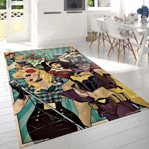 Dc Comics Bombshells Rug  Custom Size And Printing