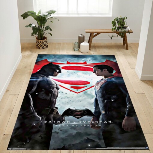 Dc Comics Movie Batman V Superman Rug  Custom Size And Printing