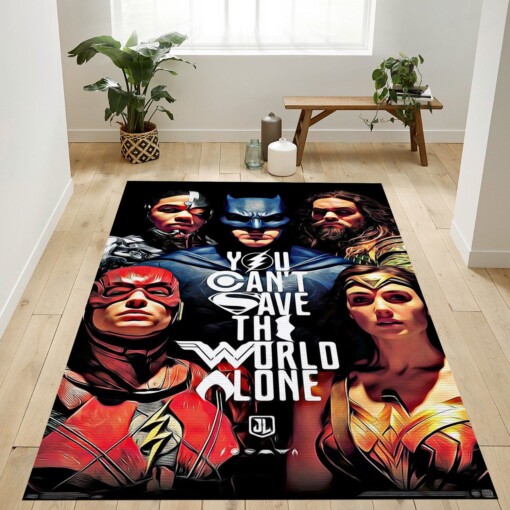 Dc Comics Movie Rug  Custom Size And Printing