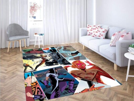 Dc Comics Style Carpet Rug