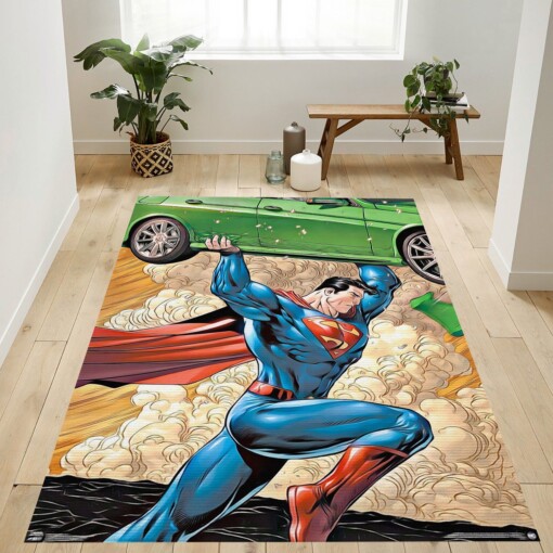 Dc Comics Superman Rug  Custom Size And Printing