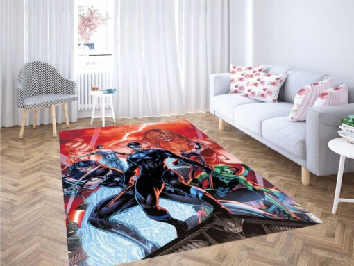 Dc Heroes Comic Character Living Room Modern Carpet Rug