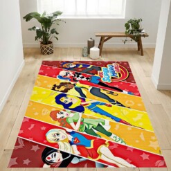 DC Superhero Girls Rug  Custom Size And Printing