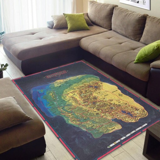 Dd1013 Dungeons  Dragons Ravenloft Domains Of The Dread Map Area Limited Edition Rug