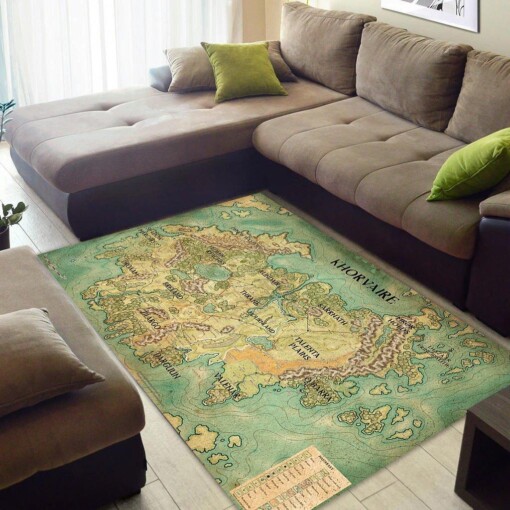 Dd1019 Dungeons  Dragons The Continent Of Khorvaire Eberron Map Area Limited Edition Rug