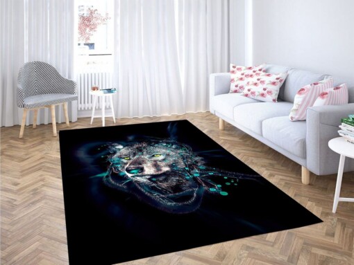 Dead Wolf Living Room Modern Carpet Rug