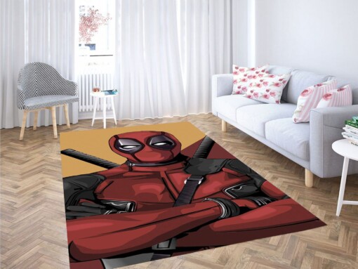 Deadpool Graffiti Carpet Rug