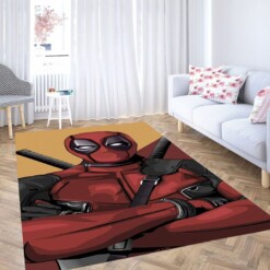 Deadpool Graffiti Living Room Modern Carpet Rug