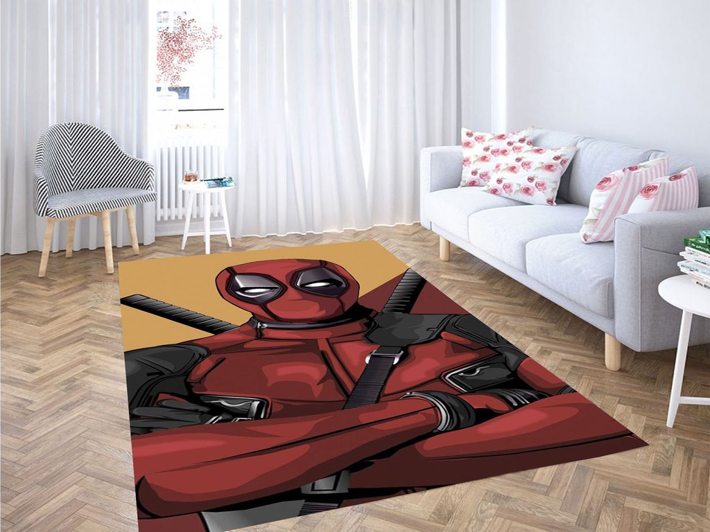 Deadpool Graffiti Living Room Modern Carpet Rug