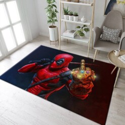 Deadpool Marvel Rug  Custom Size And Printing