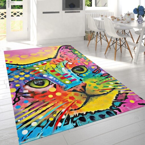 Dean Russo Cat Rug  Custom Size And Printing