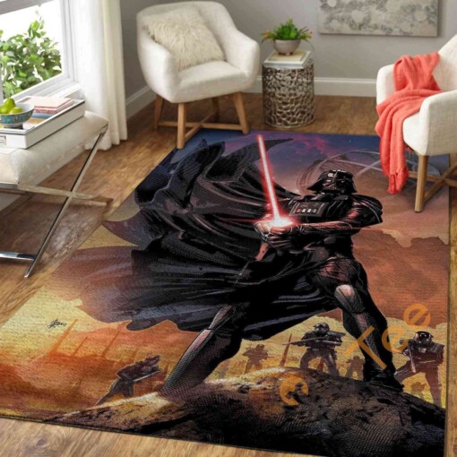 Death Star Darth Vader Area Rug