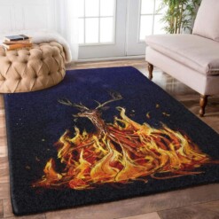 Deer Bonfire Limited Edition Rug