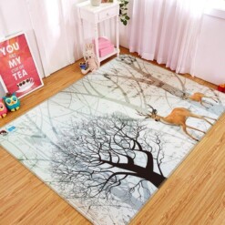 Deer With Trees Limited Edition Rug