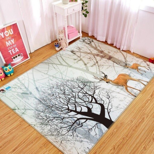 Deer With Trees Limited Edition Rug