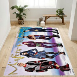 Descendants Characters Rug  Custom Size And Printing