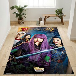 Descendants Mal Rug  Custom Size And Printing