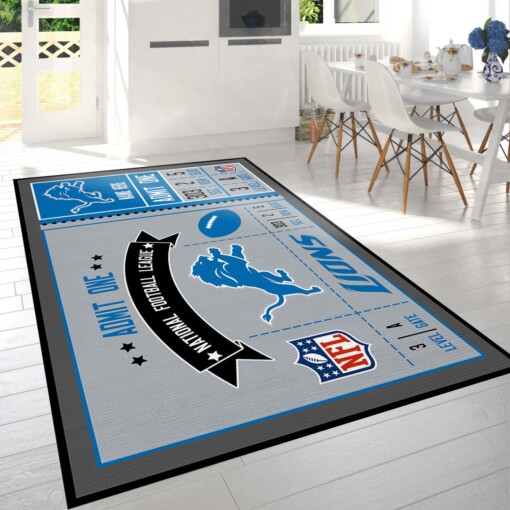 Detroit Lions NFL Rug  Custom Size And Printing