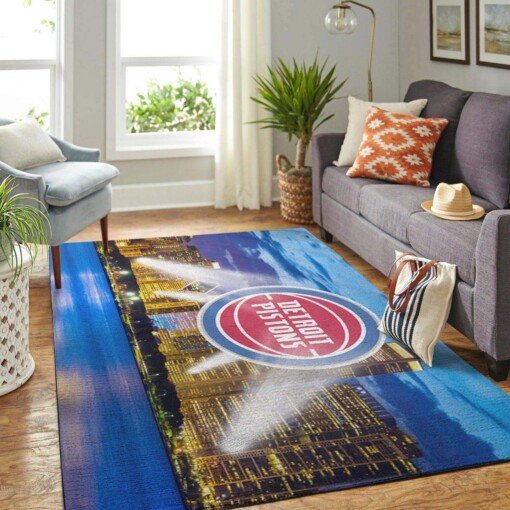 Detroit Pistons Nba Area Limited Edition Rug