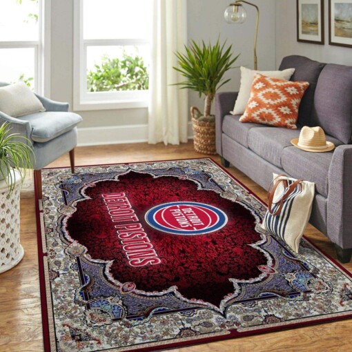 Detroit Pistons Nba Area Limited Edition Rug