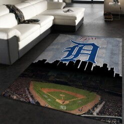 Detroit Tigers Rug  Custom Size And Printing