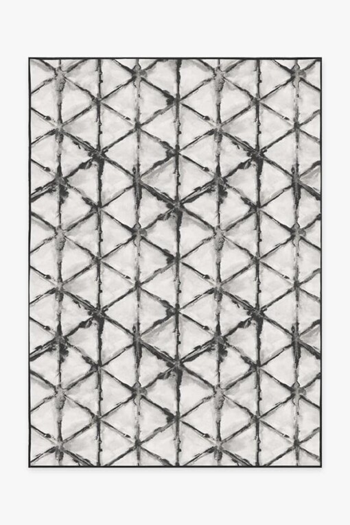 Diamond Shibori Charcoal Limited Edition Rug