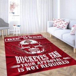 Die Hard Iam Buckeyes Fan Carpet Rug