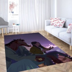 Digital Painting Bojack Horseman Living Room Modern Carpet Rug