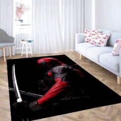 Digital Painting Deadpool Carpet Rug