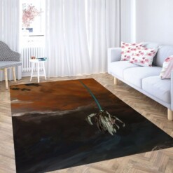 Digital Painting Illustration Thrasher Living Room Modern Carpet Rug