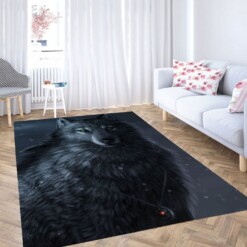 Digital Painting Wolf Carpet Rug