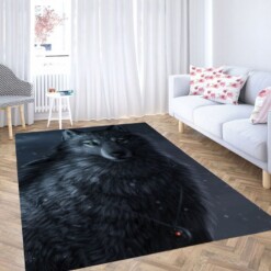 Digital Painting Wolf Living Room Modern Carpet Rug