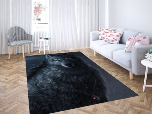 Digital Painting Wolf Living Room Modern Carpet Rug