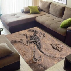 Dinosaur Skeleton Rug