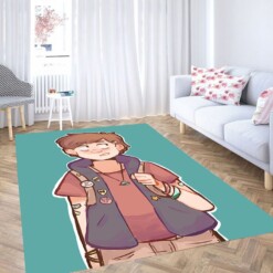 Dipper Cartoon Gravity Falls Living Room Modern Carpet Rug