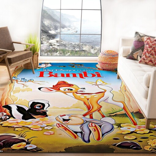 Disney Bambi Rug  Custom Size And Printing