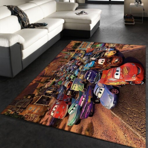 Disney Cars Rug  Custom Size And Printing