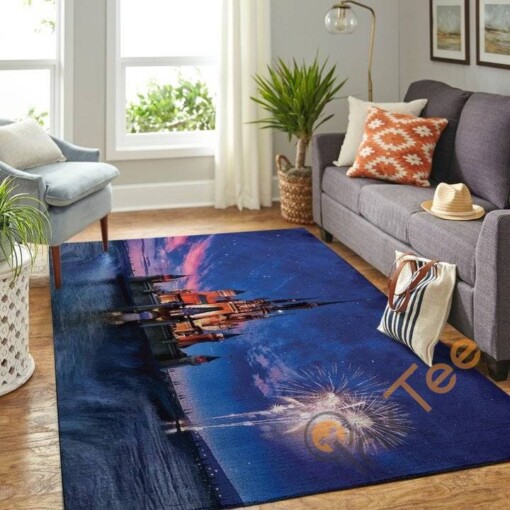 Disney Castle Lover Living Room Movies The Us Decor Floor Rug