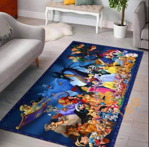 Disney Character Princess Living Room Bedroom Floor Carpet Rug