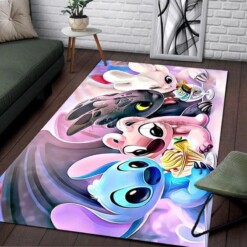 Disney Fans Stitch Family Area Rug