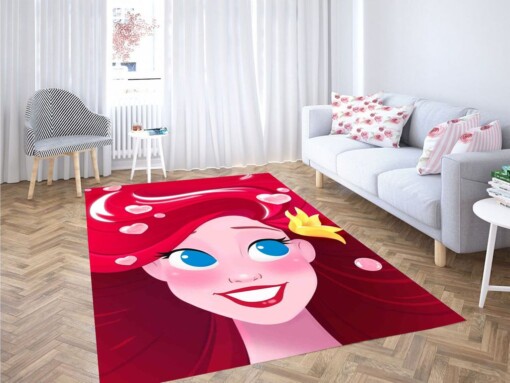 Disney Girl Character Living Room Modern Carpet Rug